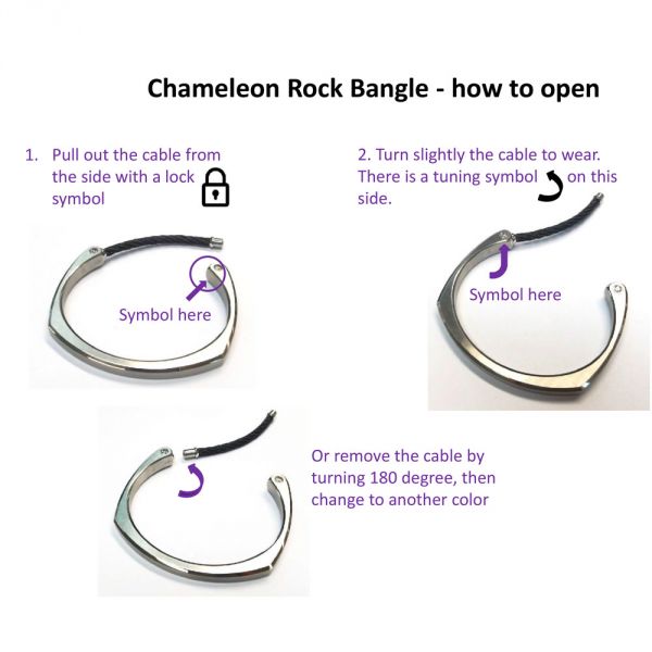 Chameleon Rock bangle
