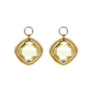 Earrings Charms Light Emerald