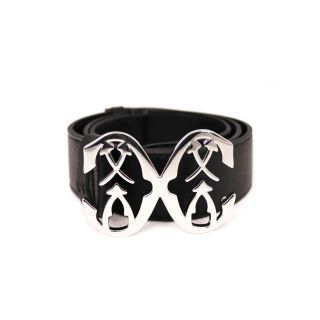 Marie Olga-Belt-M/L-Black/Silver