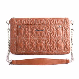 Quilted Celtic -Crossbody Bag-Brown