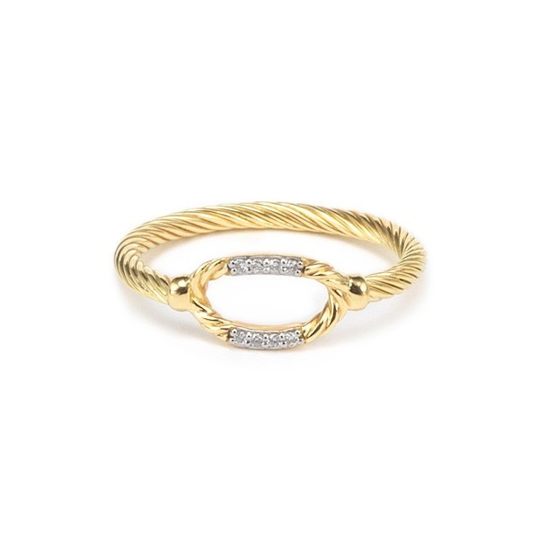 Solid gold ring
