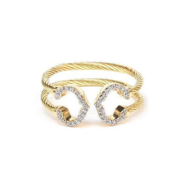 Solid gold ring